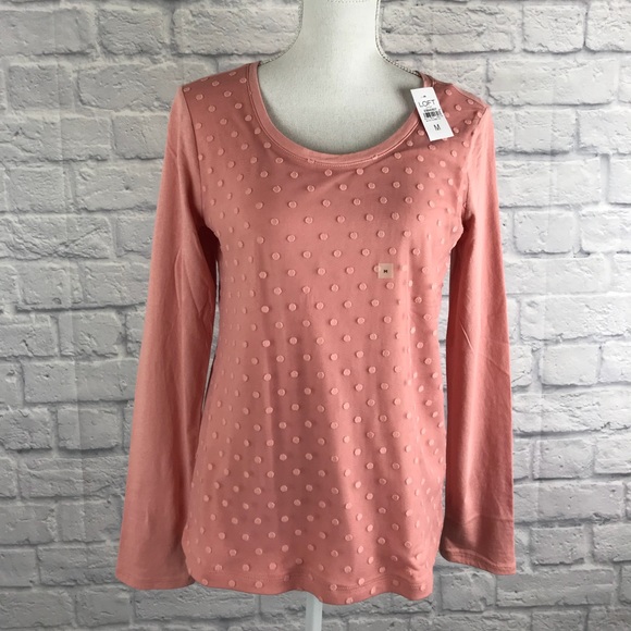 LOFT Tops - NWT Women’s shirt Loft Outlet polka dot sz Medium